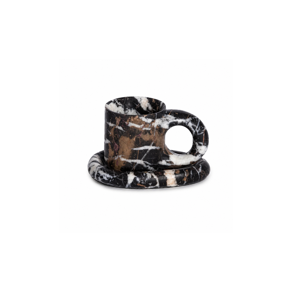 Lucas Espresso Set, natural marble