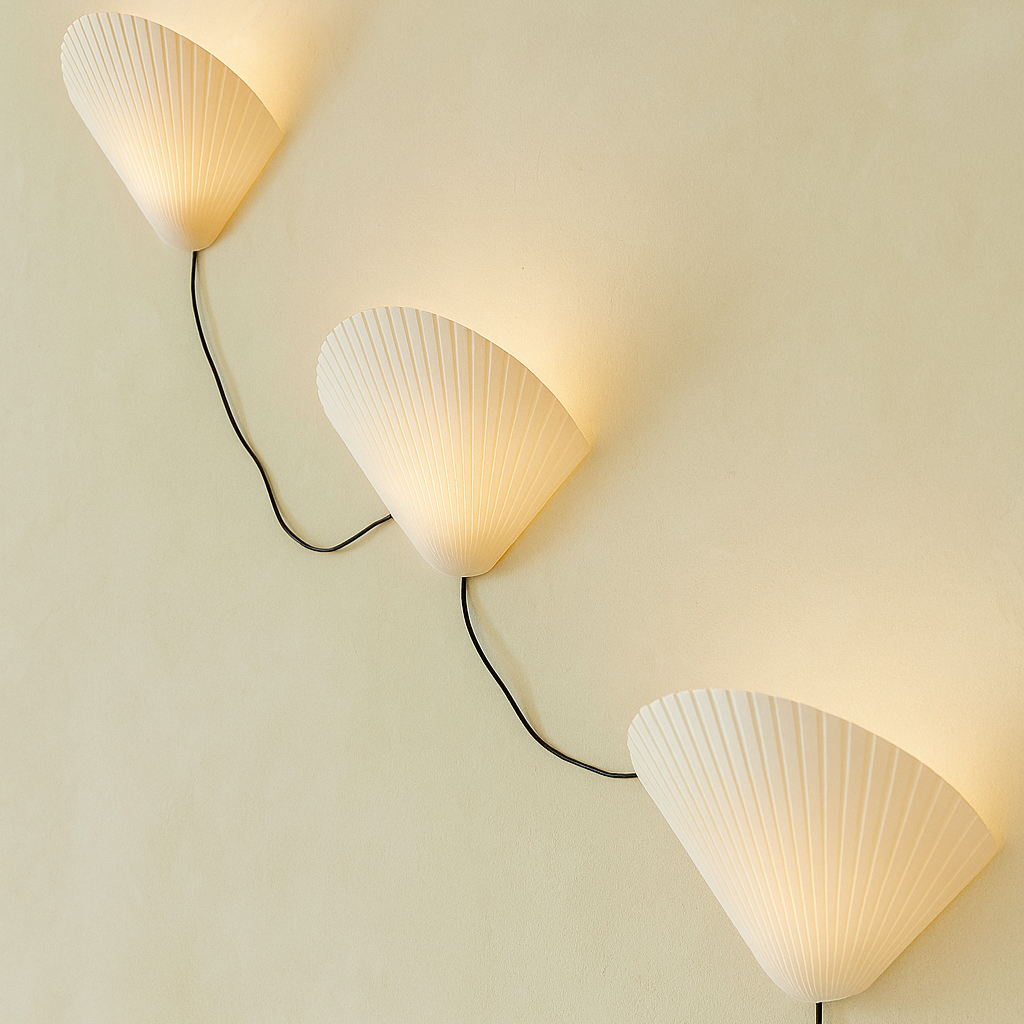 Shell Plaster Sconce – alternate view