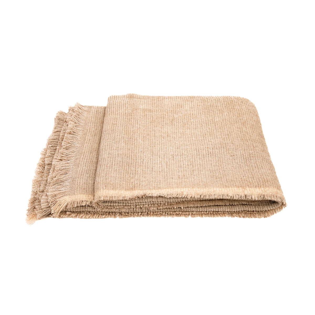 Umber Throw Cream, linen