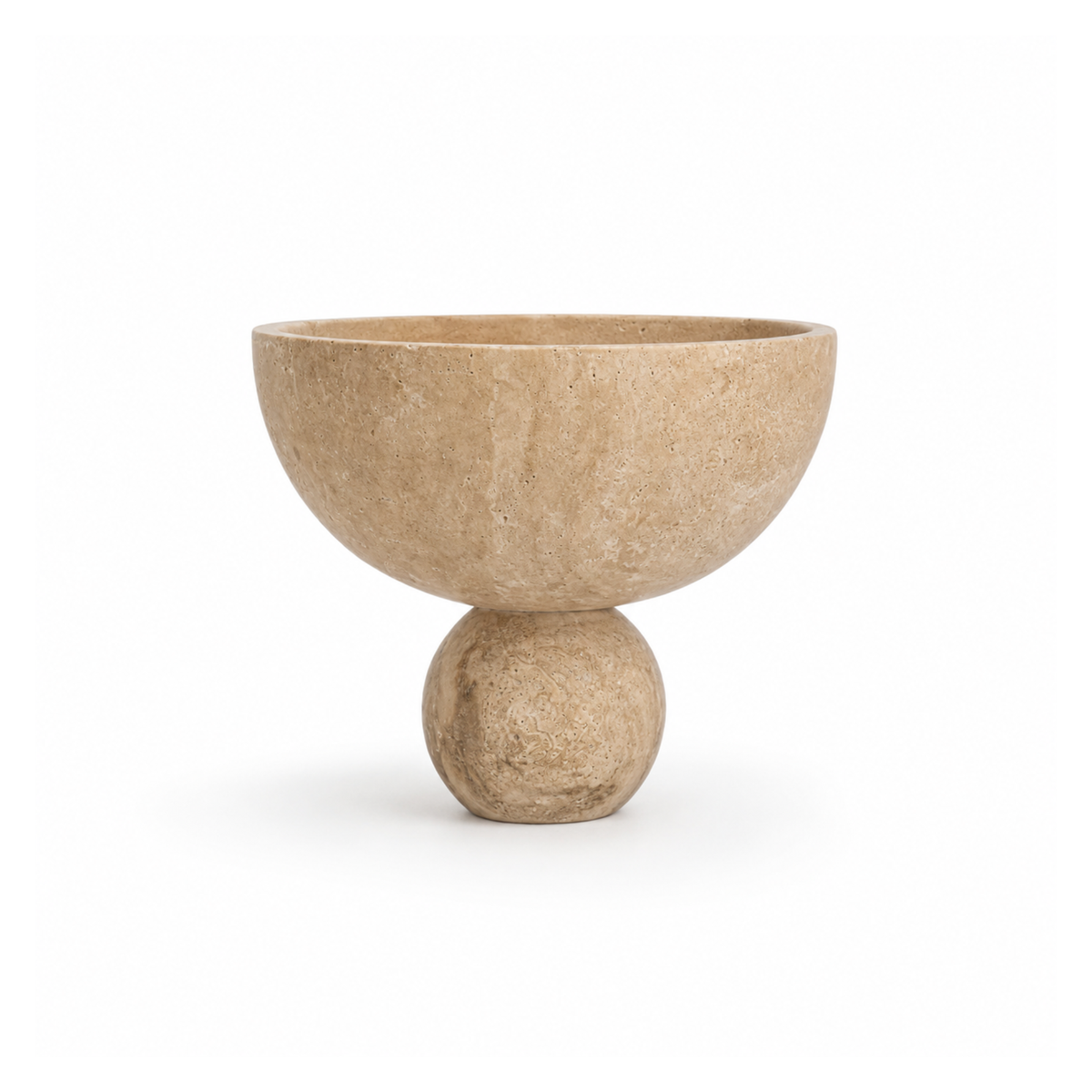 Lane Circle Bowl, natural marble