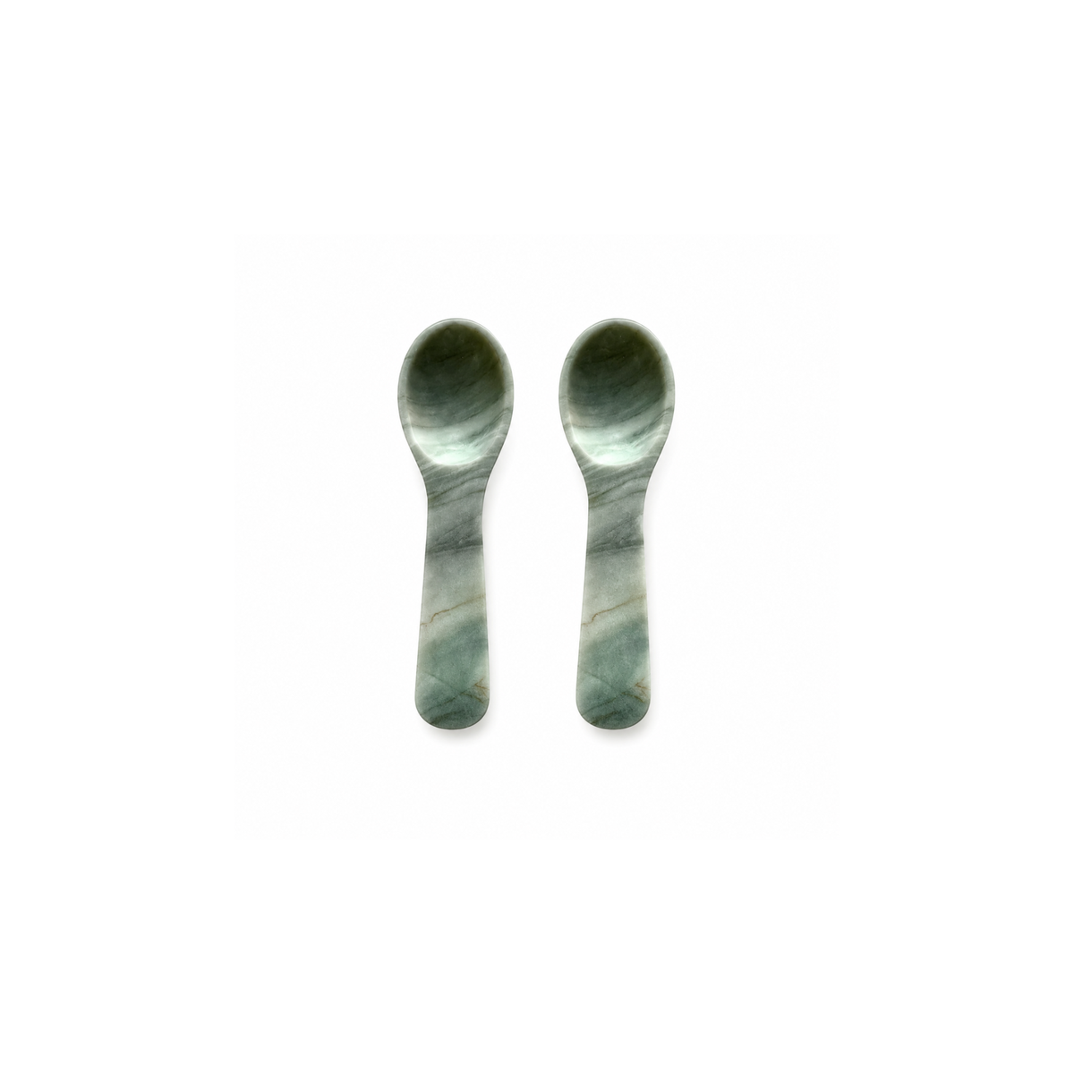Loki Coffee Spoon Set, natural marble