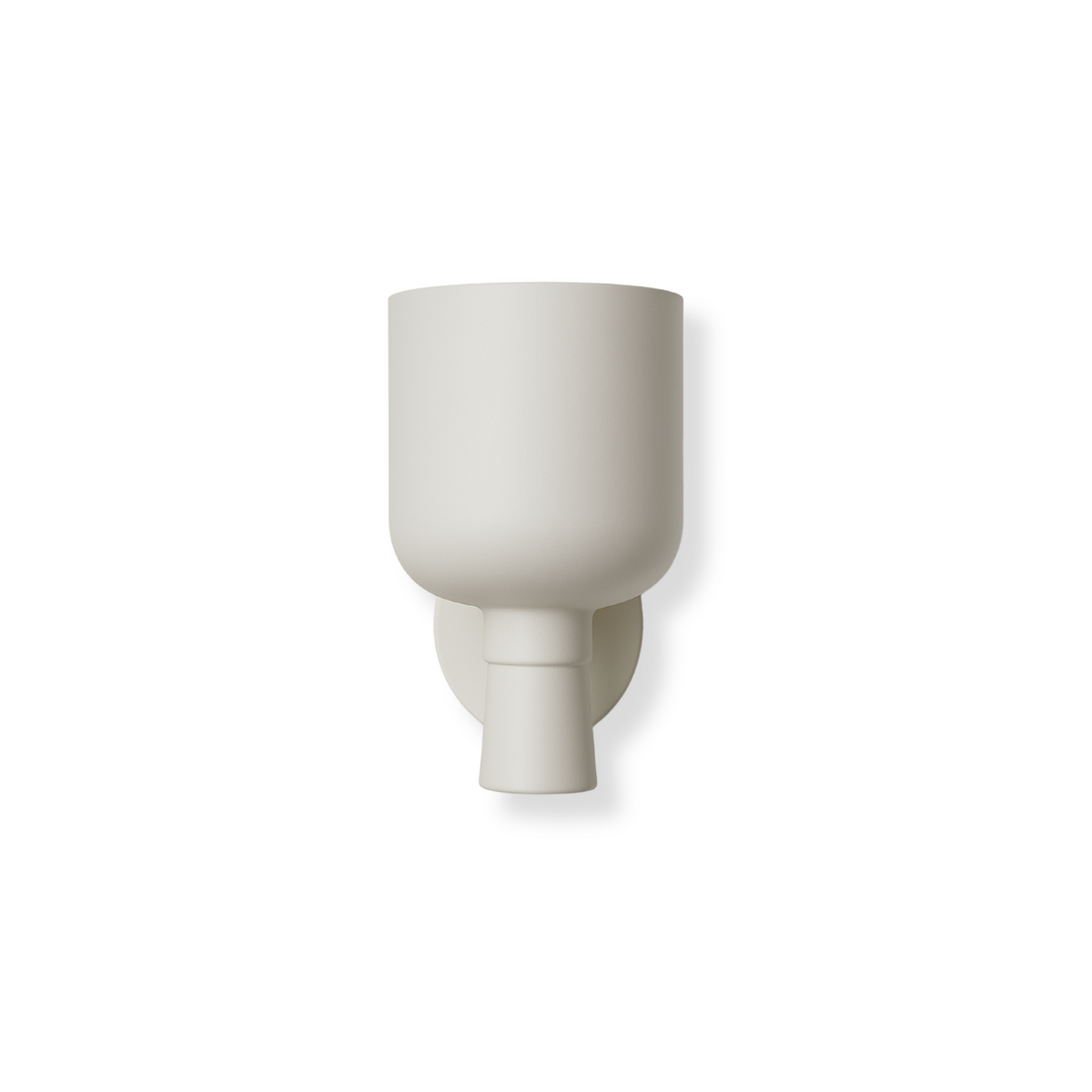 Dina Plaster Sconce in matte white plaster