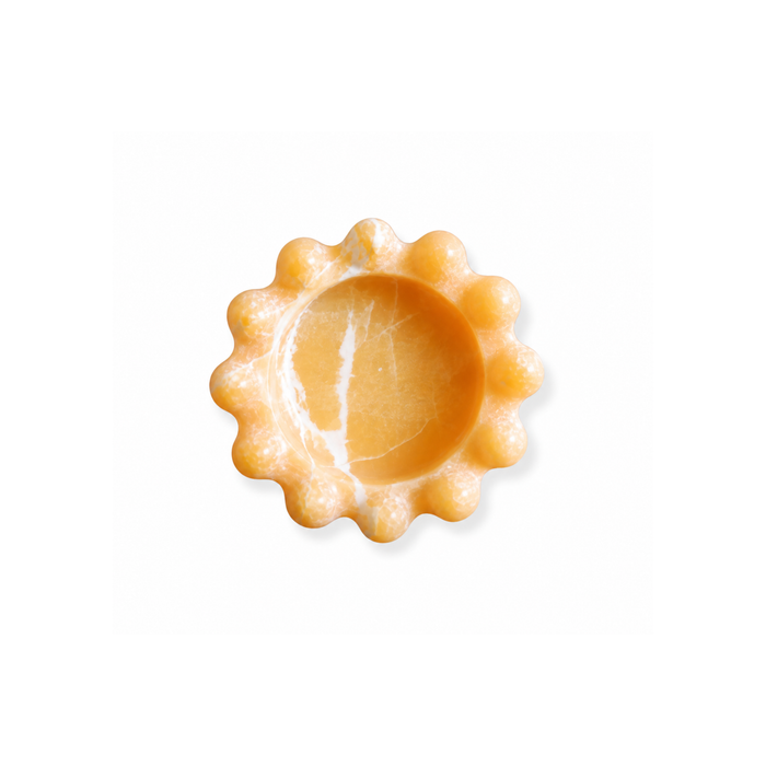 Honey Bobble Catchall, natural marble