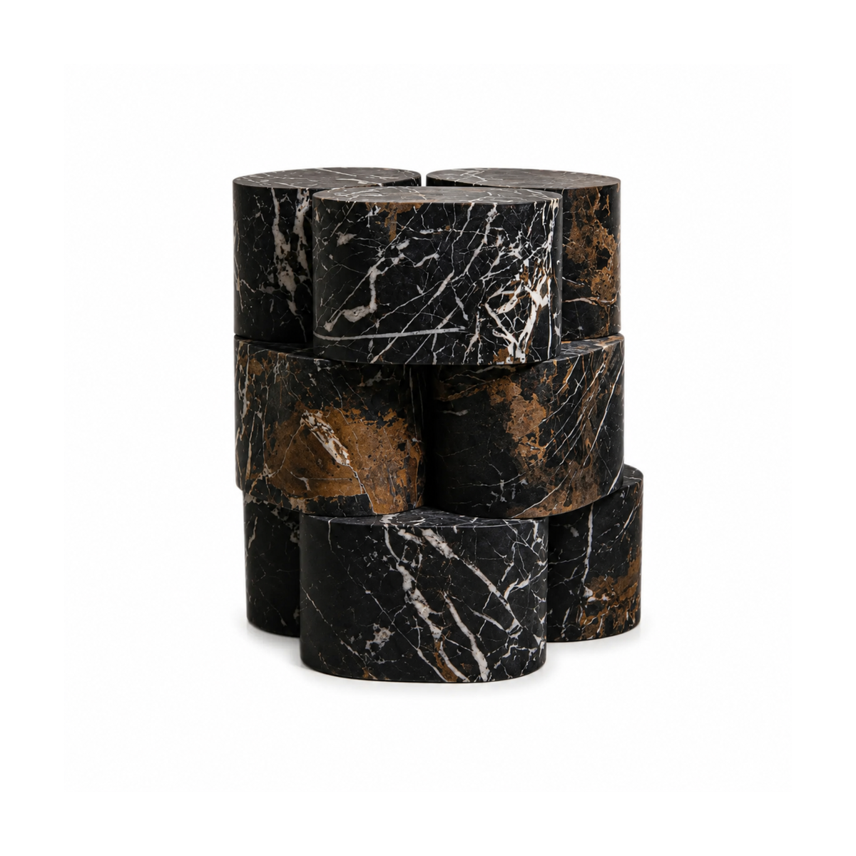 Lucas DIY Side Table, natural marble