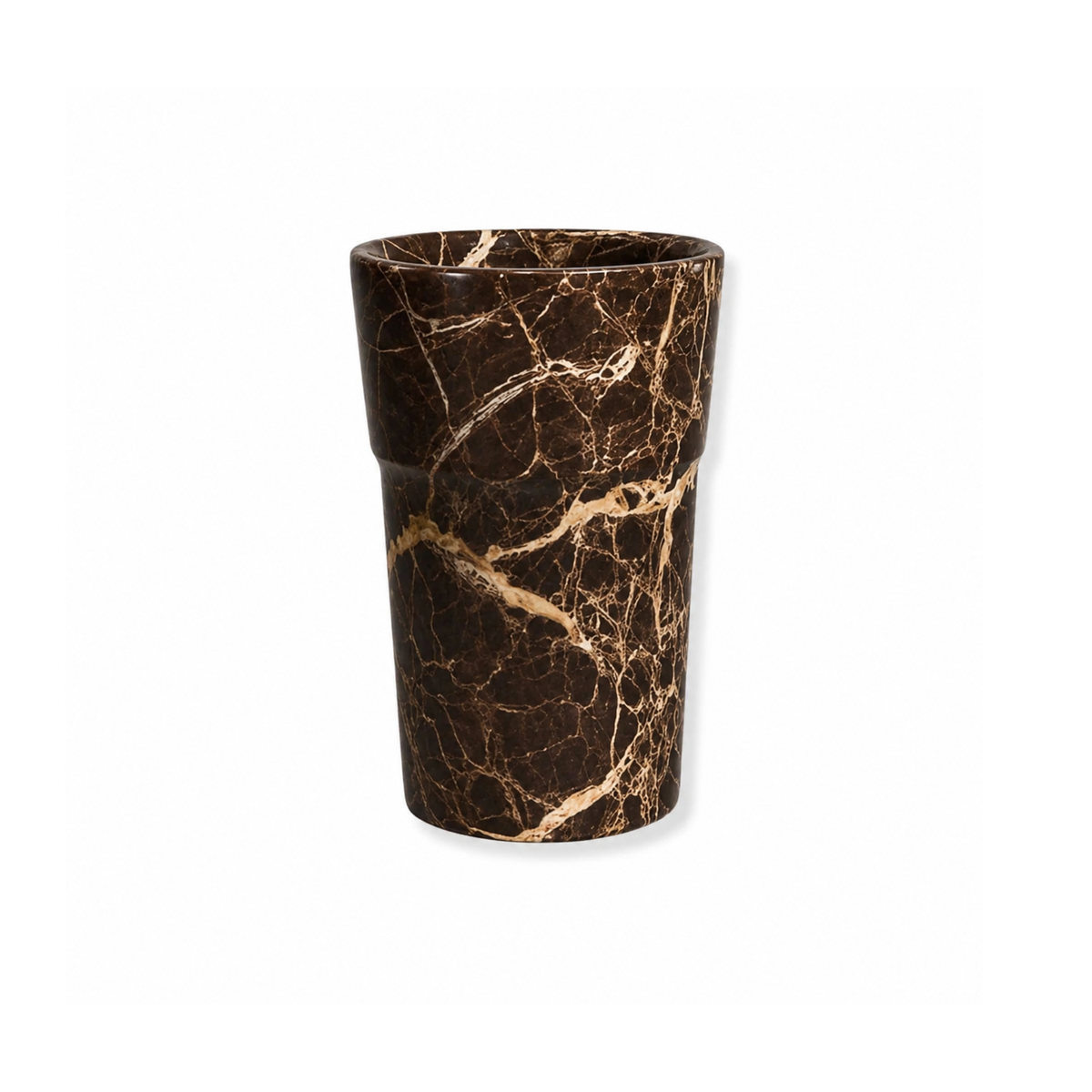 Chocolate Toothbrush Holder, natural marble