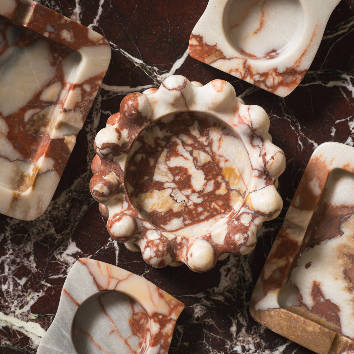 Moo Bobble Catchall, natural marble – alternate view