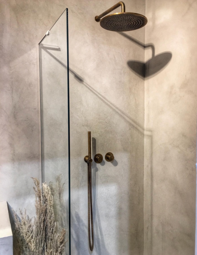 Kenny & Mason Brandwood Shower With Handset, brass shower fitting – alternate view
