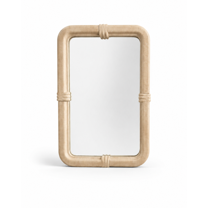 Gaia Mirror, natural travertine