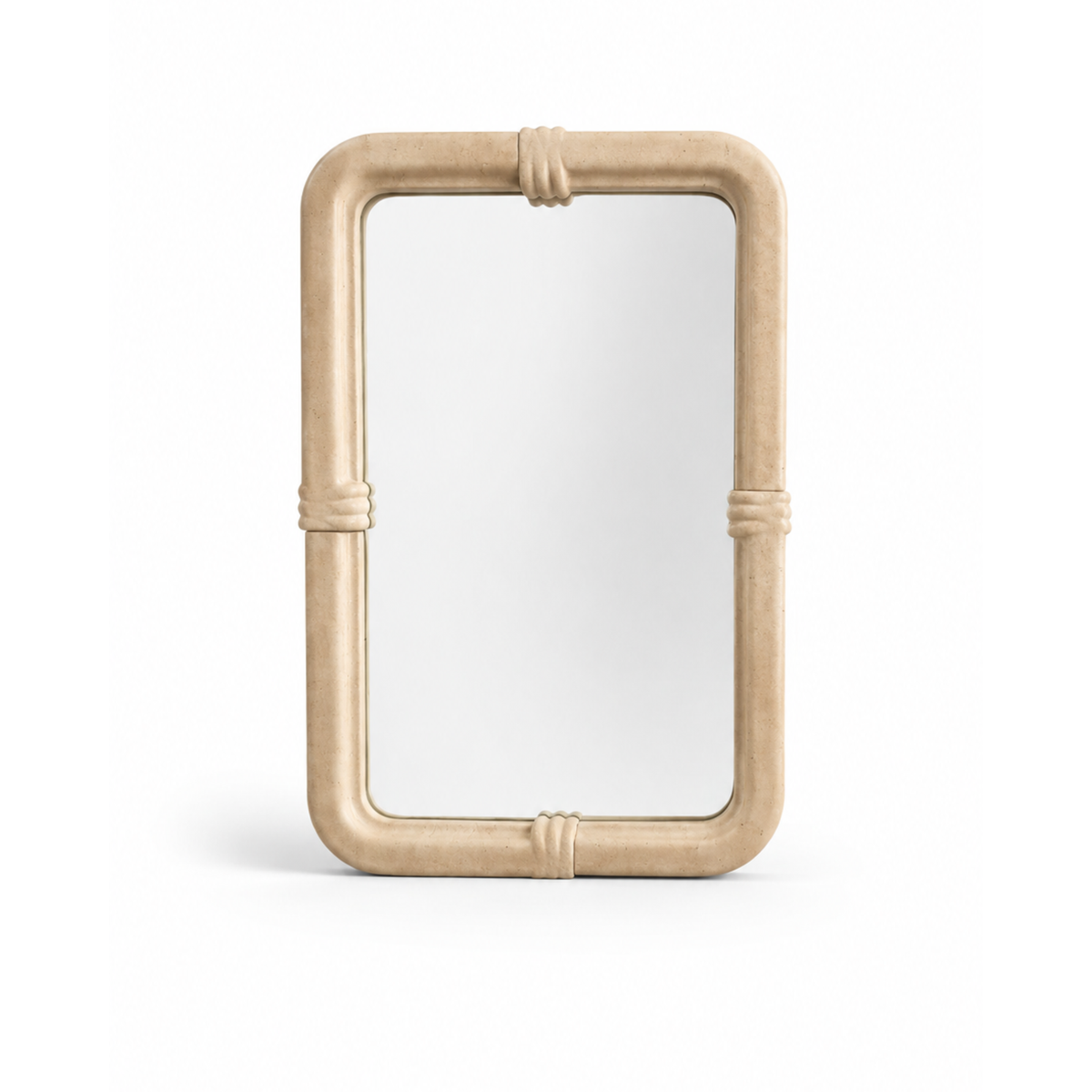 Gaia Mirror, natural travertine