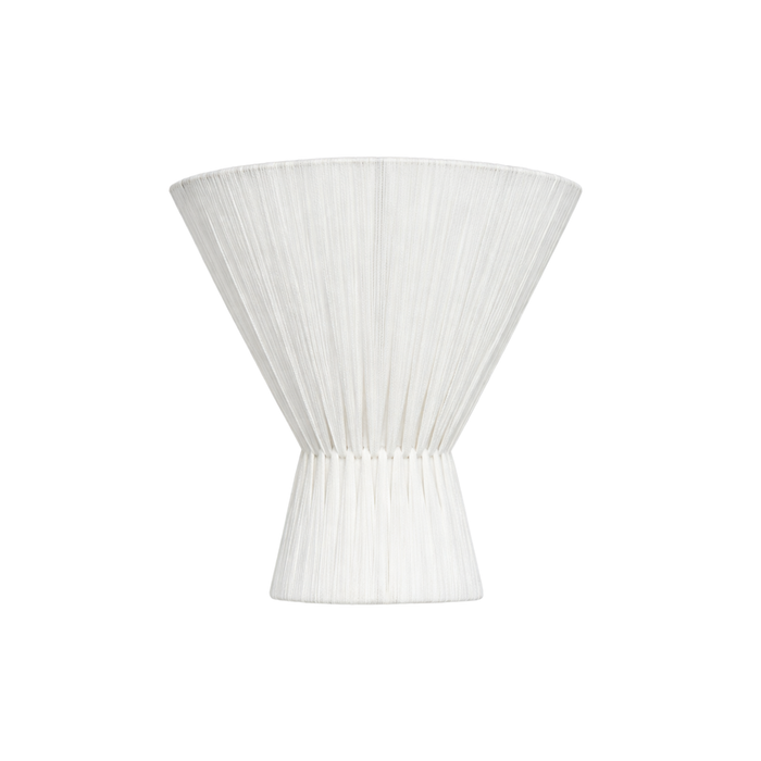 Flume White Lumiere Cloth Wall Light