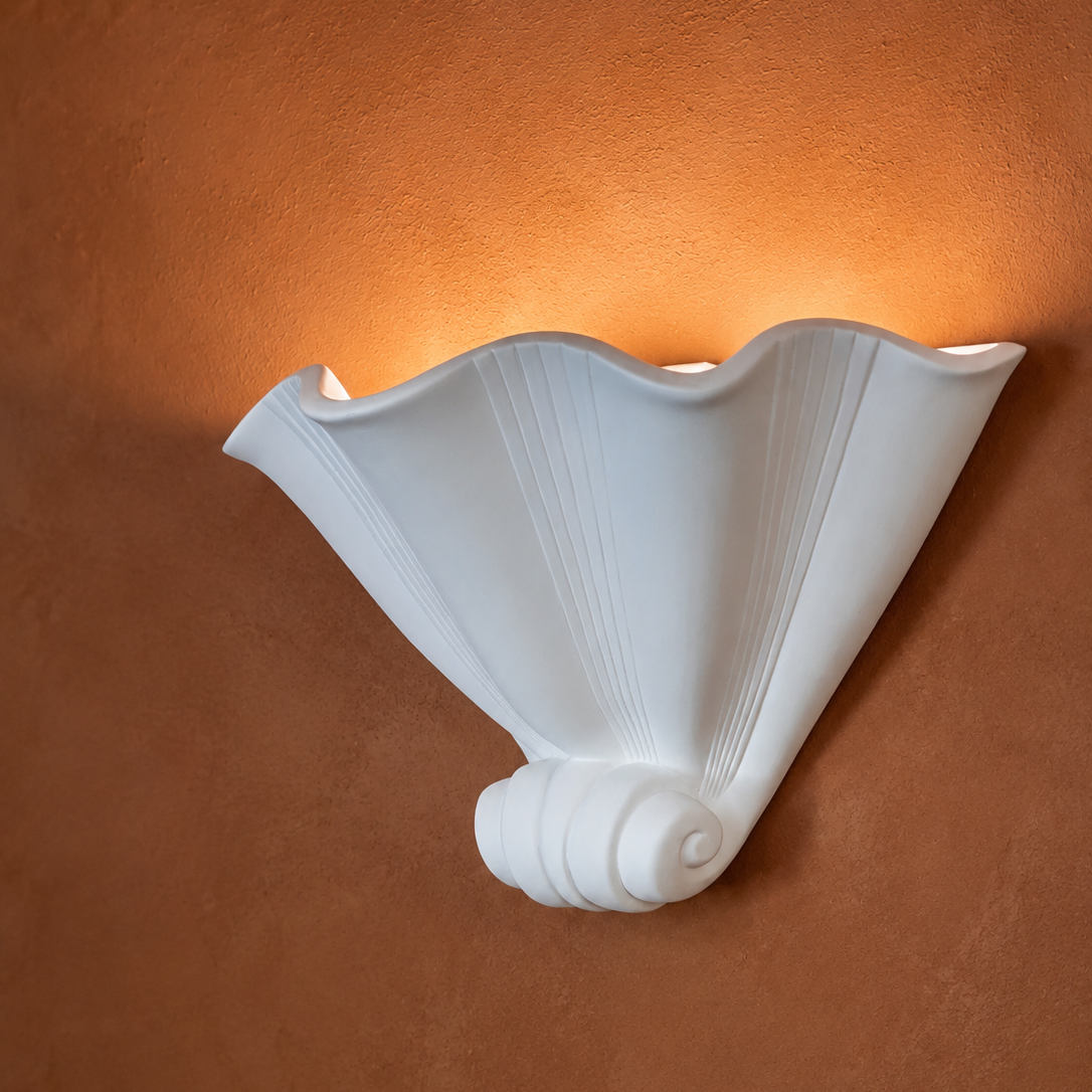 Husk Plaster Sconce – alternate view