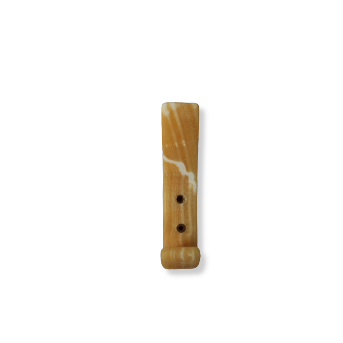Marble Mini Hook in Honey Glaze marble – stone shown on the full-size Marble Hook