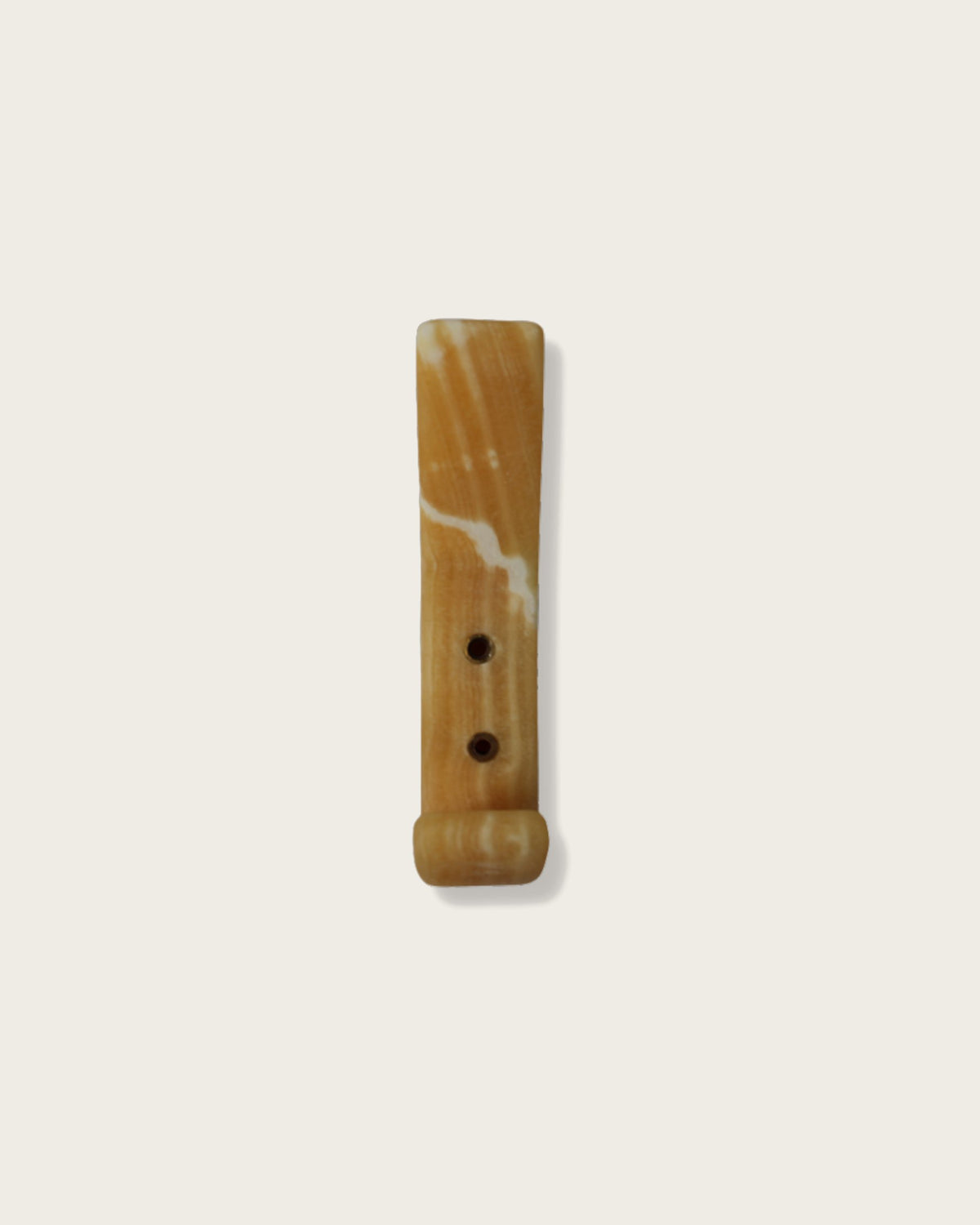 A marble cabinet pull