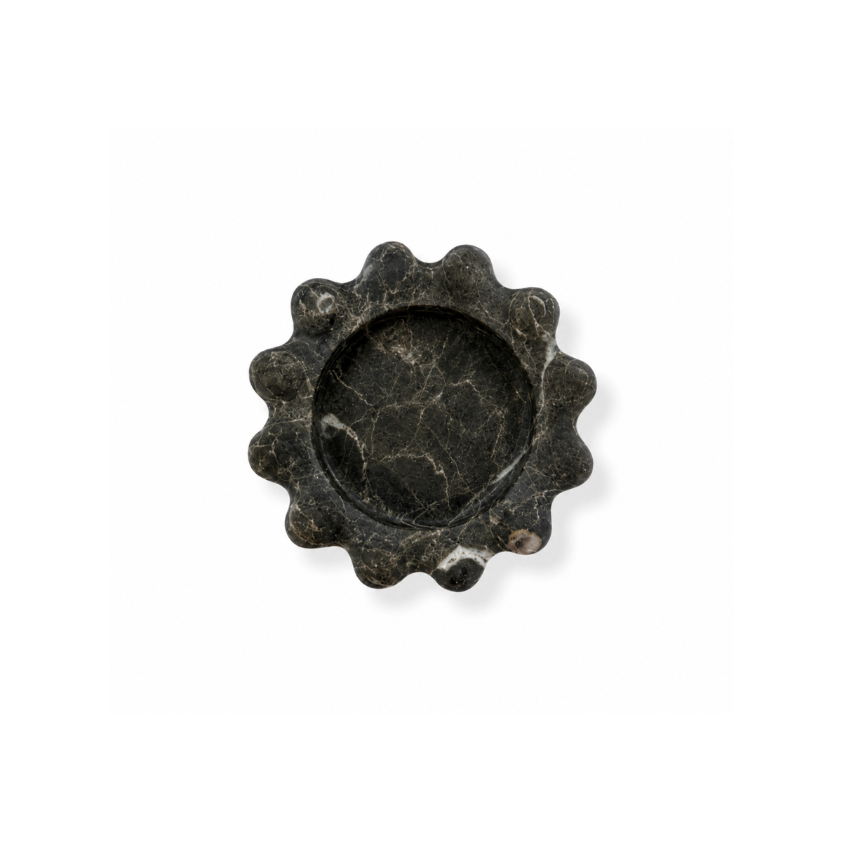 Chocolate Bobble Catchall, natural marble