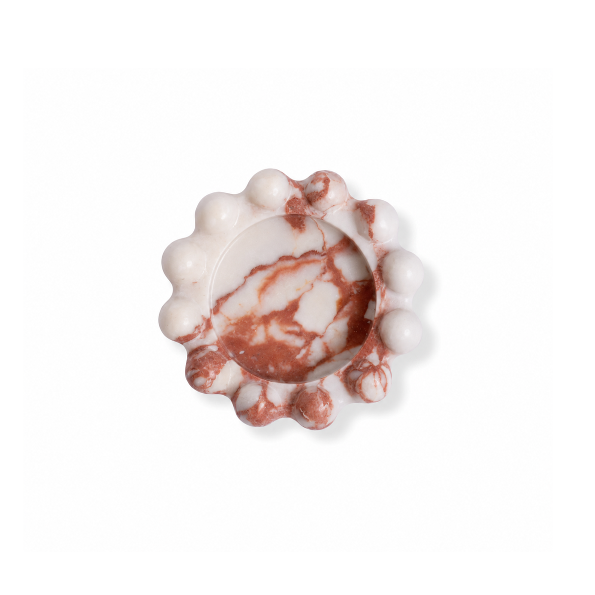Moo Bobble Catchall, natural marble