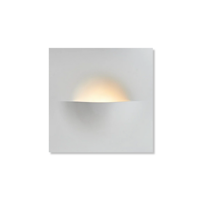 Tommy Plaster Sconce in matte white plaster