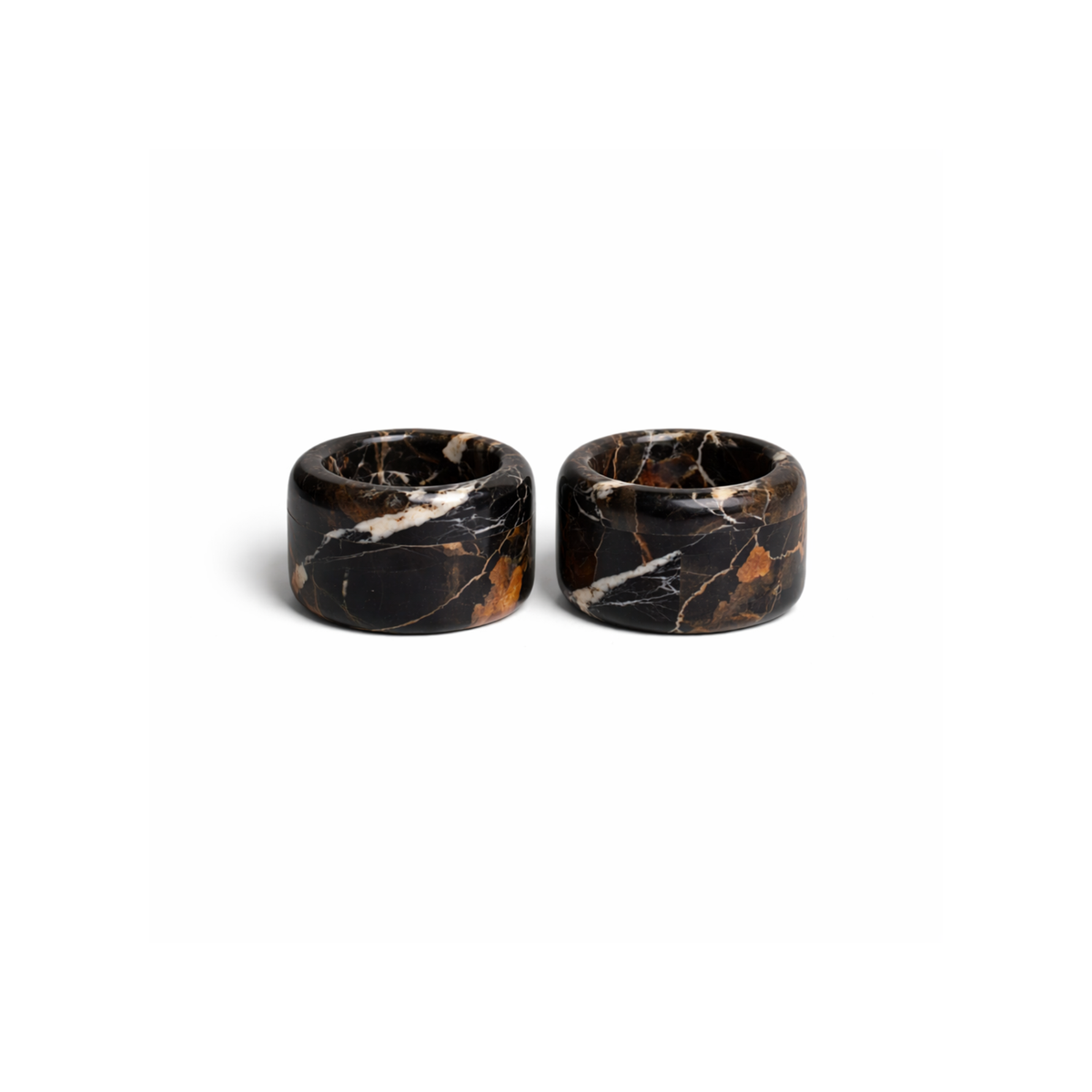 Lucas Pinch Pot Set, natural marble