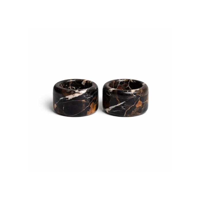 Lucas Pinch Pot Set, natural marble