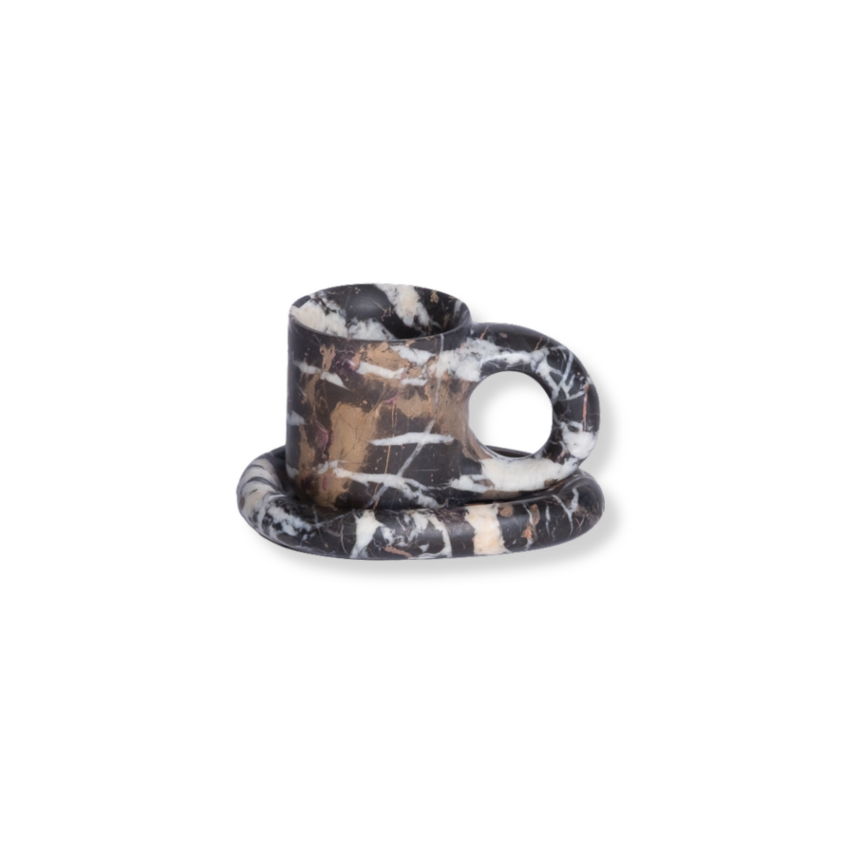 Lucas Espresso Set, natural marble – alternate view