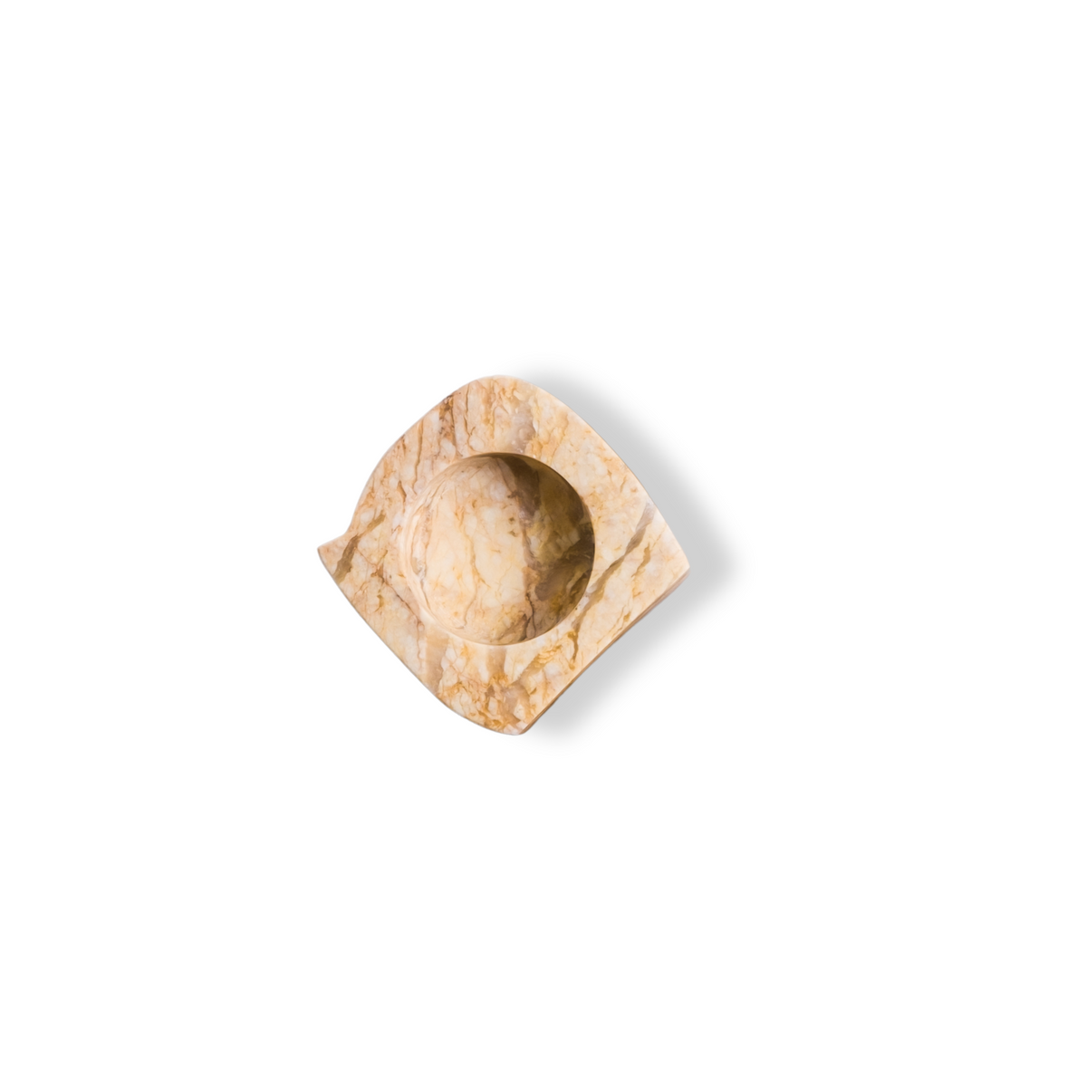 Luna Off-Cut Dish, natural marble
