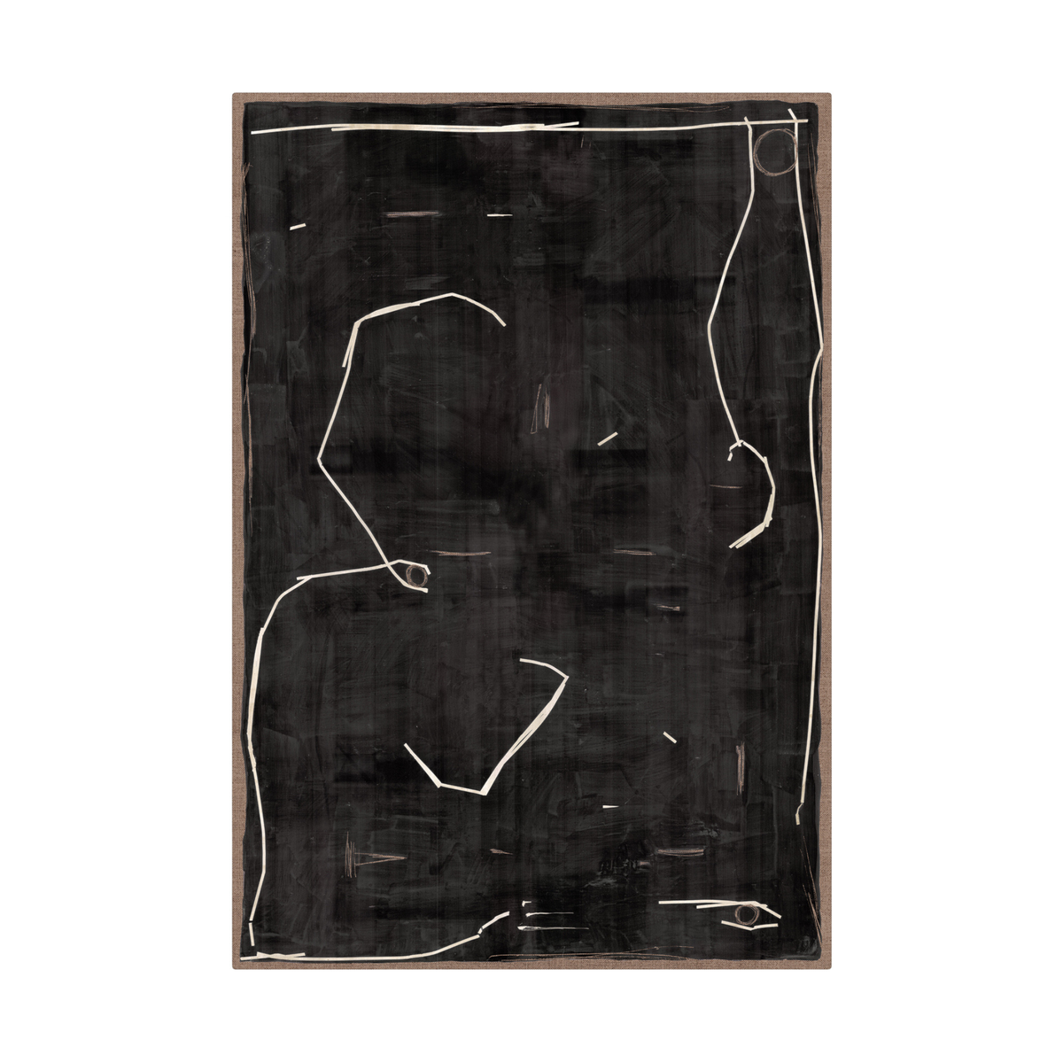 Harlow Abstract, wood framed artwork
