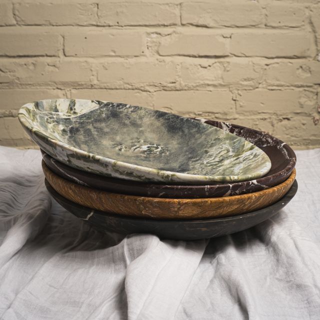 Loki Slender Bowl, natural marble – alternate view