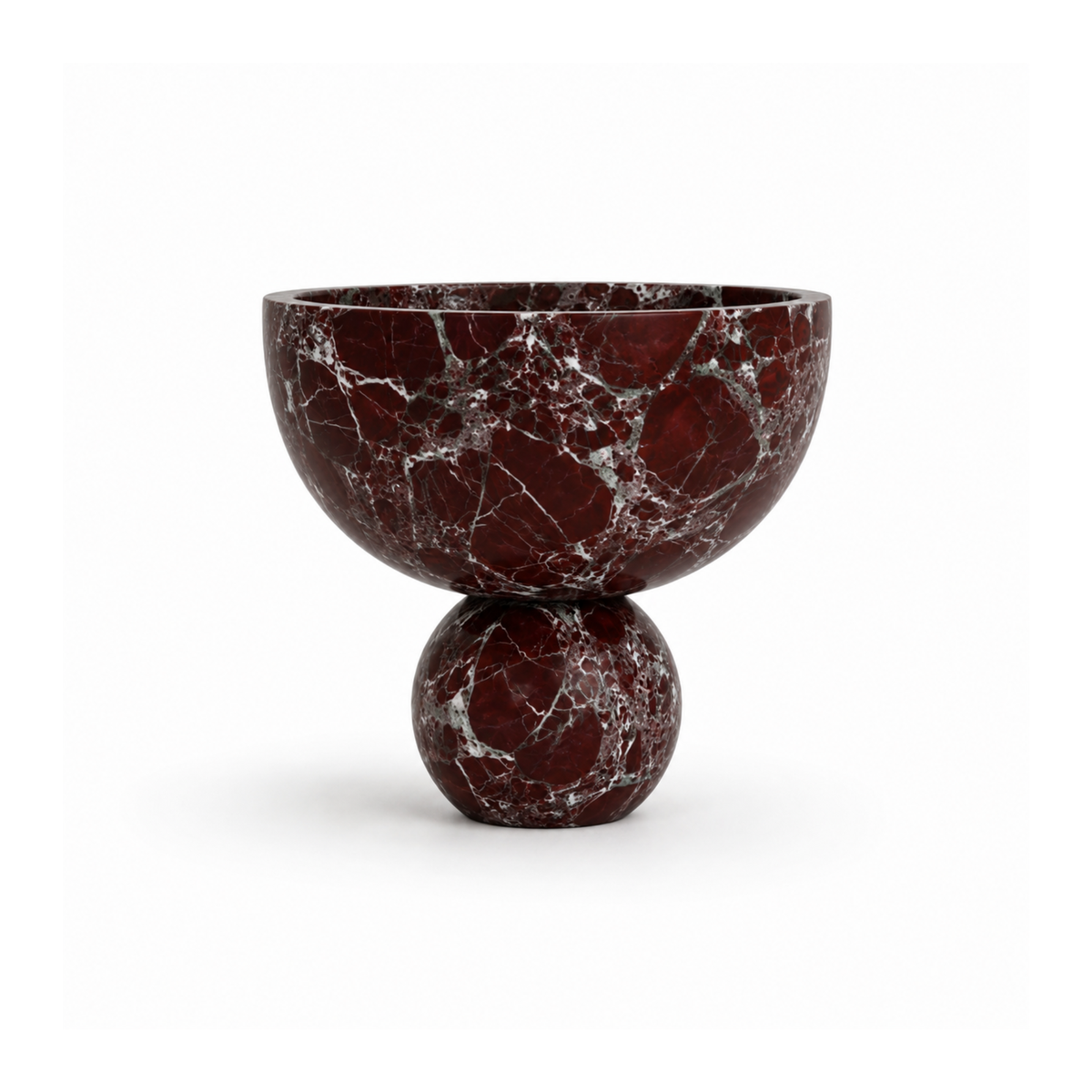 Larp Circle Bowl, natural marble