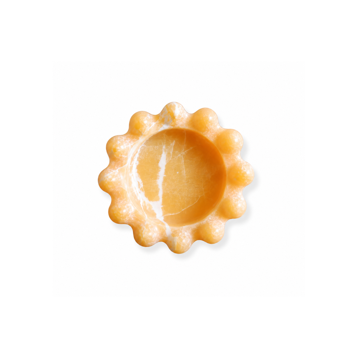 Honey Bobble Catchall, natural marble