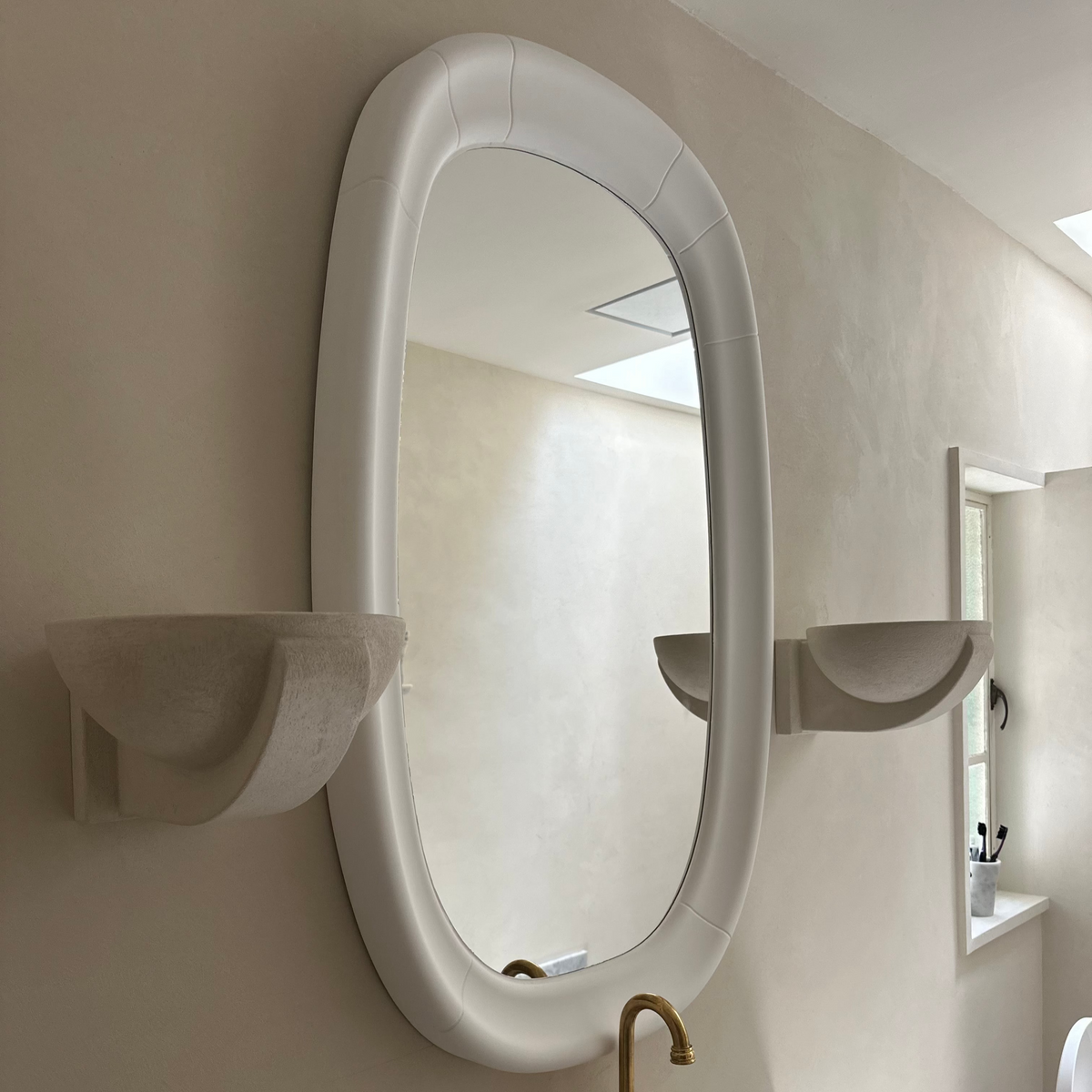 Hannah Plaster Mirror – alternate view