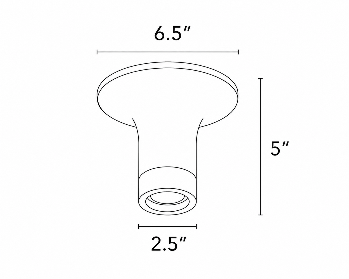 Core Plaster Ceiling Light – alternate view