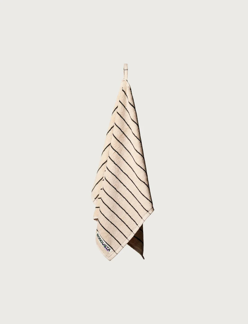 Bongusta Naram Creme & Ink Towel, organic cotton – alternate view