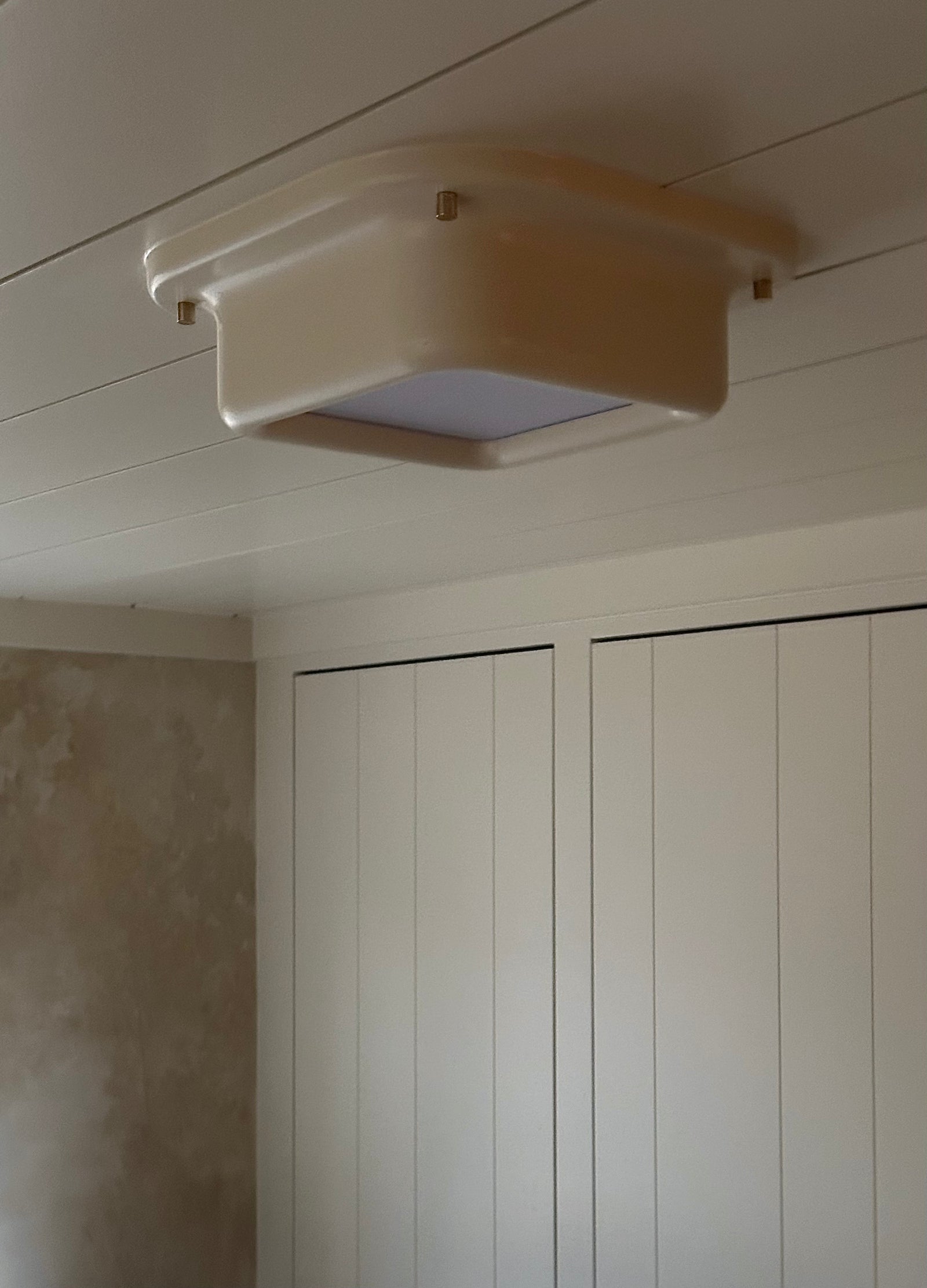 Marshmallow Flush Mount Ceiling Light, matte white plaster – alternate view