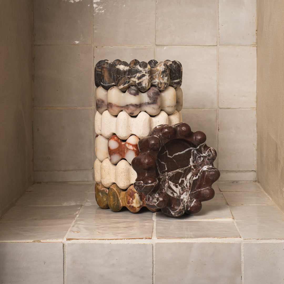 Larp Bobble Catchall, natural marble – alternate view