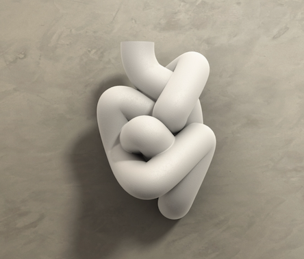 Knot Plaster Sconce – alternate view