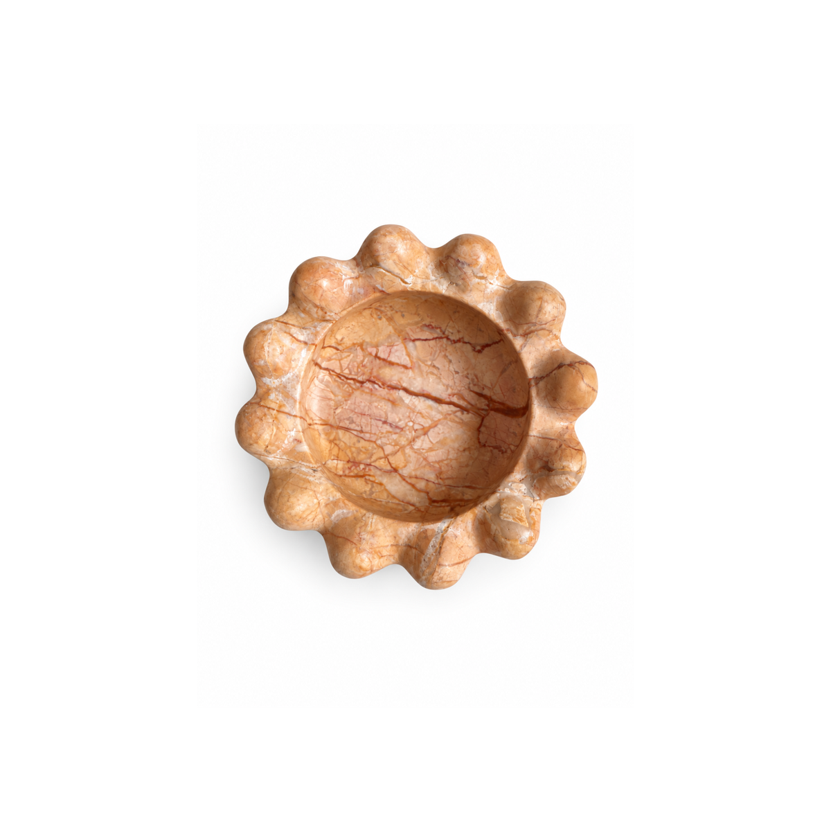 Luna Bobble Catchall, natural marble