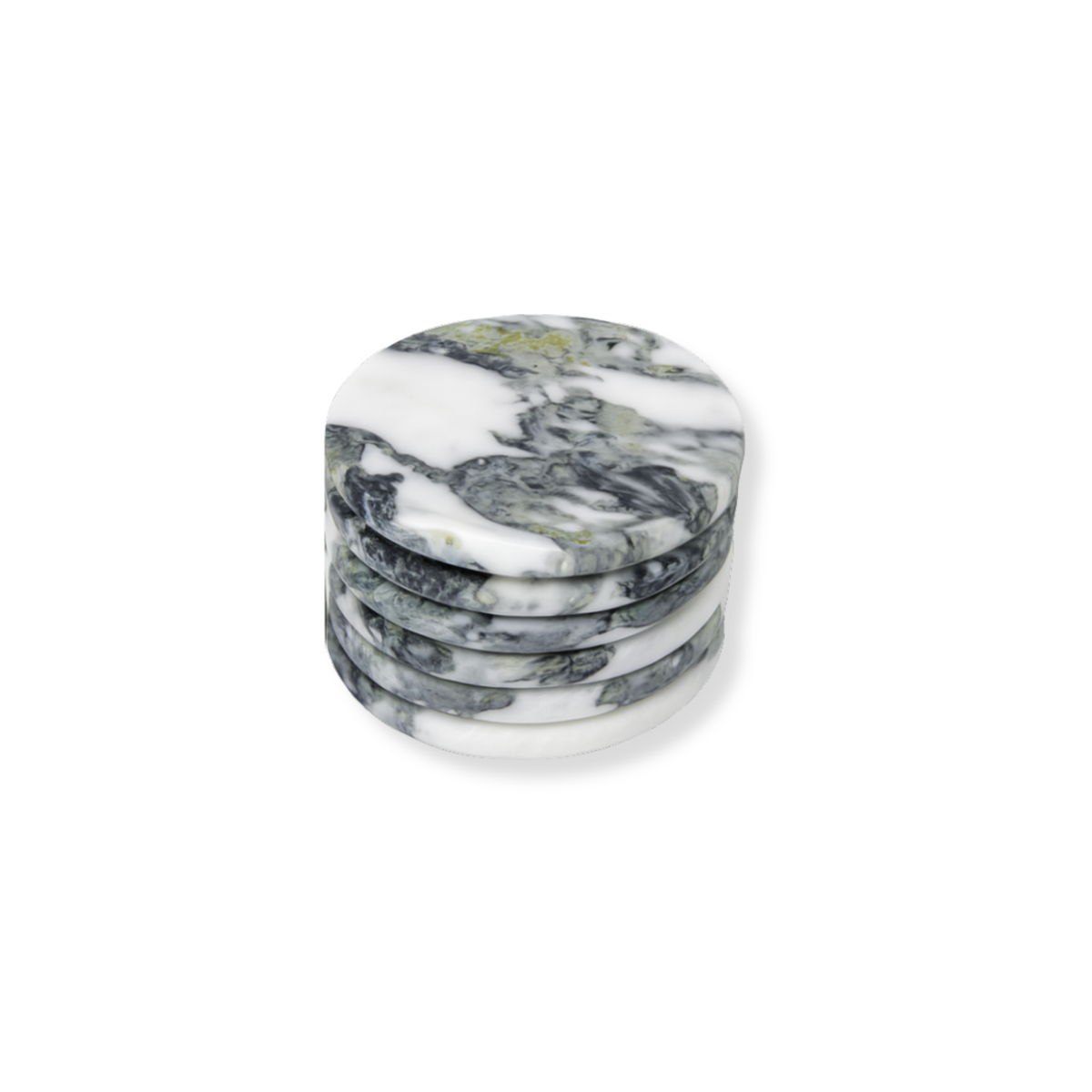 Loki Coaster Set, natural marble – alternate view