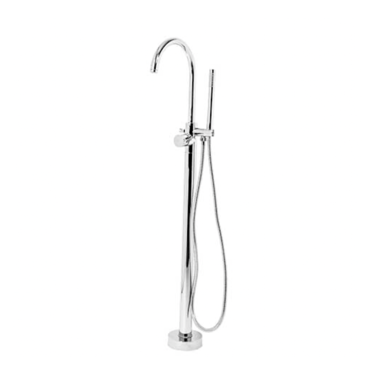Kenny & Mason Brandwood Bath Mixer With Handset, brass mixer tap – alternate view