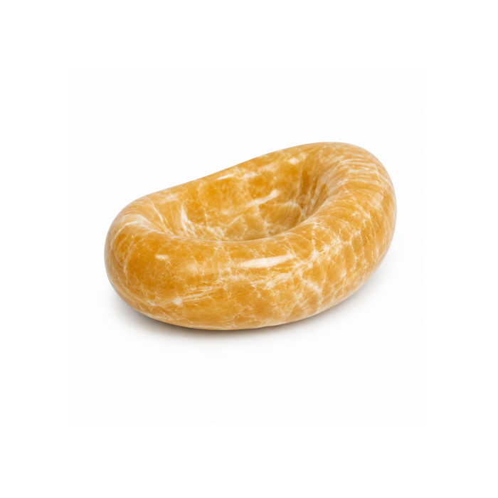 Honey Glaze Jelly Bean Bowl, natural marble jelly bean dish