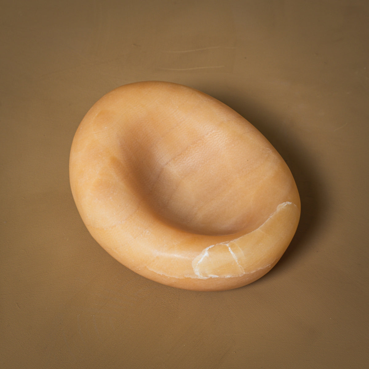 Honey Glaze Jelly Bean Bowl, natural marble jelly bean dish – alternate view
