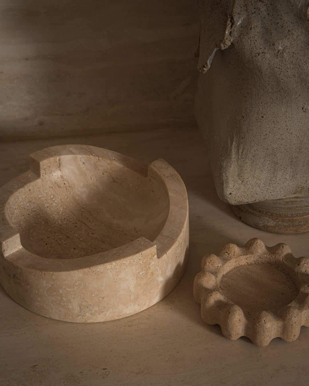 Lane Bobble Catchall, natural marble – alternate view